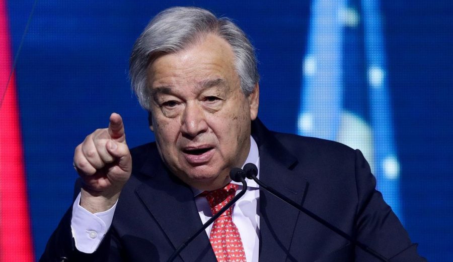 António Guterres alerte sur le début de l'effondrement climatique